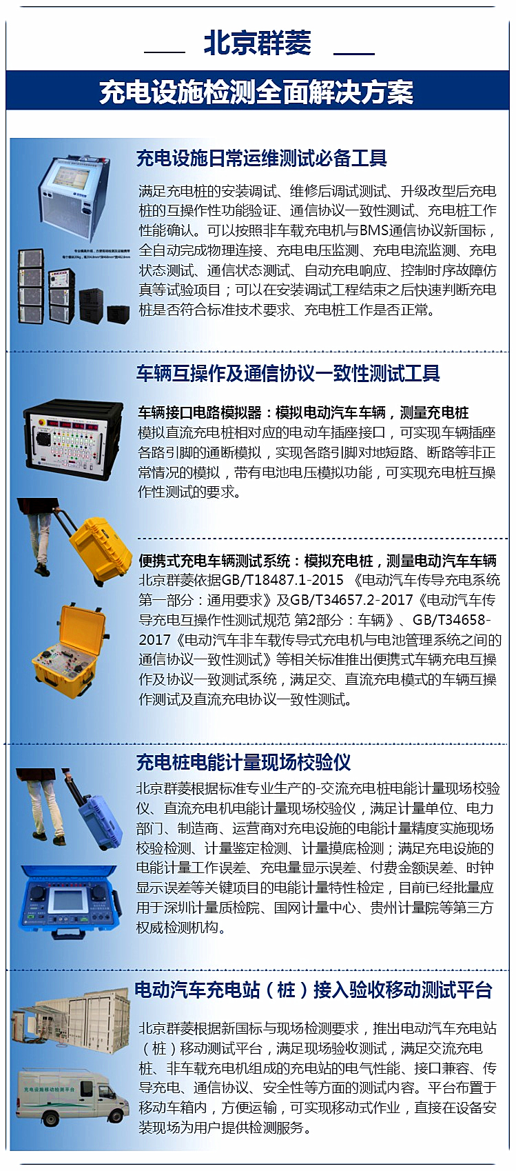 北京群菱充電設施檢測全面解決方案